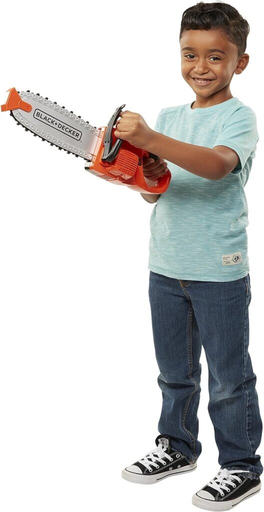 BLACK+DECKER Jr. Chainsaw Kids Outdoor Yard Play Tools