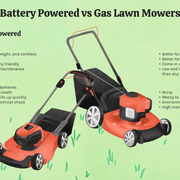 Comparing cordless lawn mowers to gas mowers