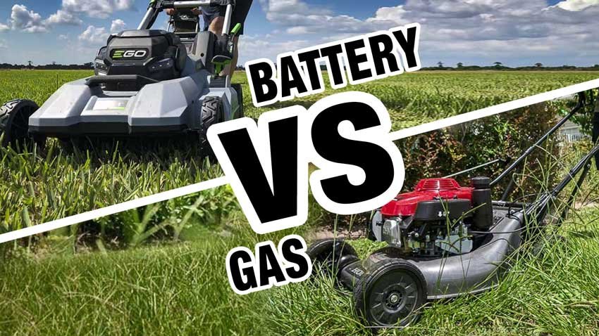 Comparing cordless lawn mowers to gas mowers