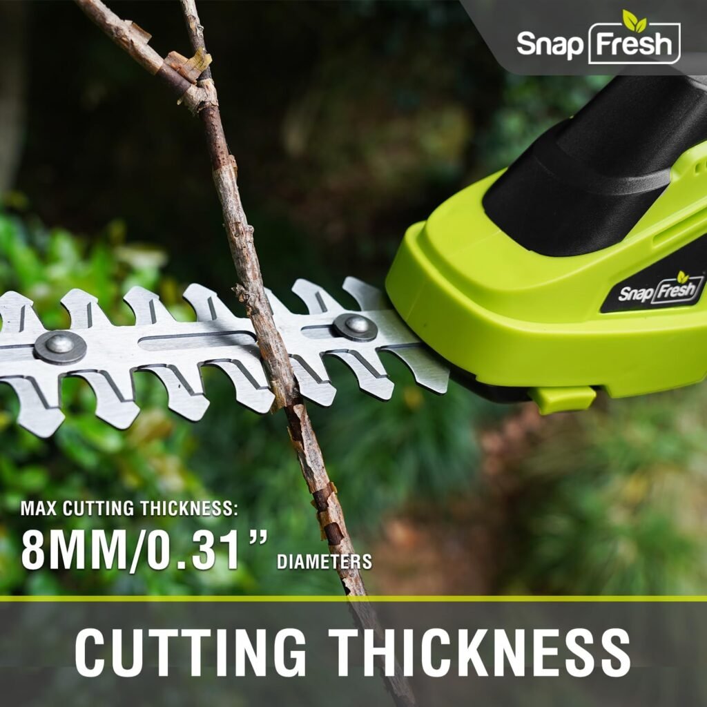 Cordless Grass Shears - SnapFresh 2-in-1 Handheld Hedge Trimmer, 7.2V Electric Grass Trimmer, Lightweight  Portable Hedge Shear with Charger, Shrubbery Trimmer for Garden Yard Lawn