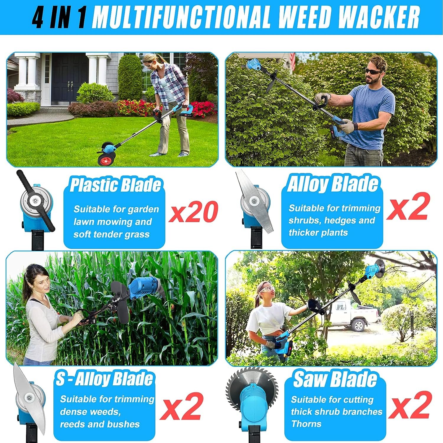 Cordless Weed Wacker Electric Weed Eater Review