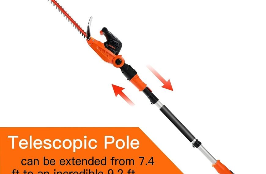 GARCARE 2 in 1 Pole Hedge Trimmer Review