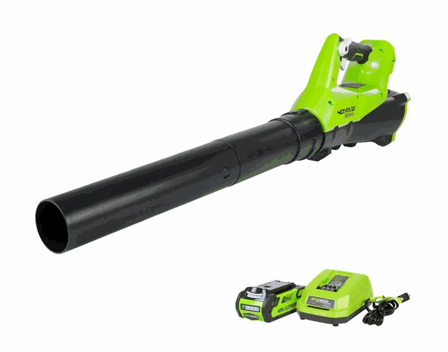 Greenworks 40V 19 Inch Brushless Cordless Push Mower, String Trimmer and Blower Combo Kit,Two Batteries and Two Chargers Included