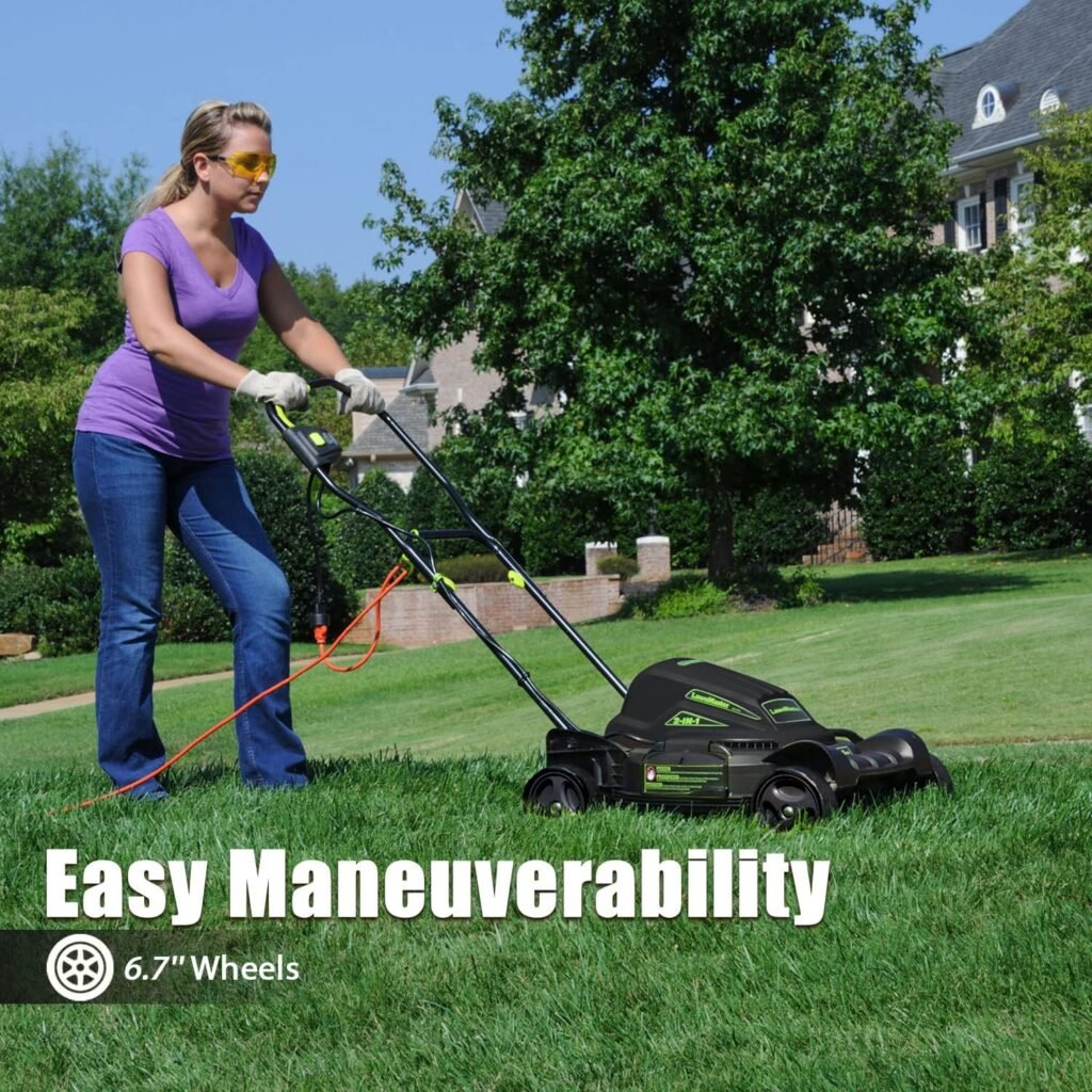 LawnMaster ME1018X 2-in-1 Electric Mower 10 Amp 18-Inch