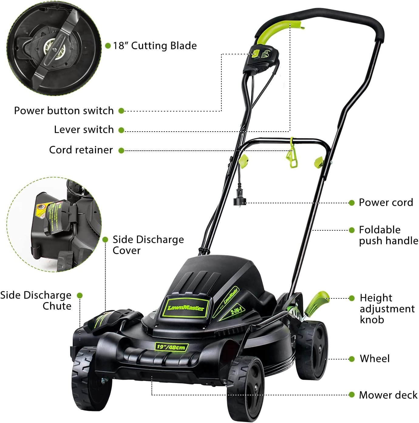 LawnMaster ME1018X 2-in-1 Electric Mower Review