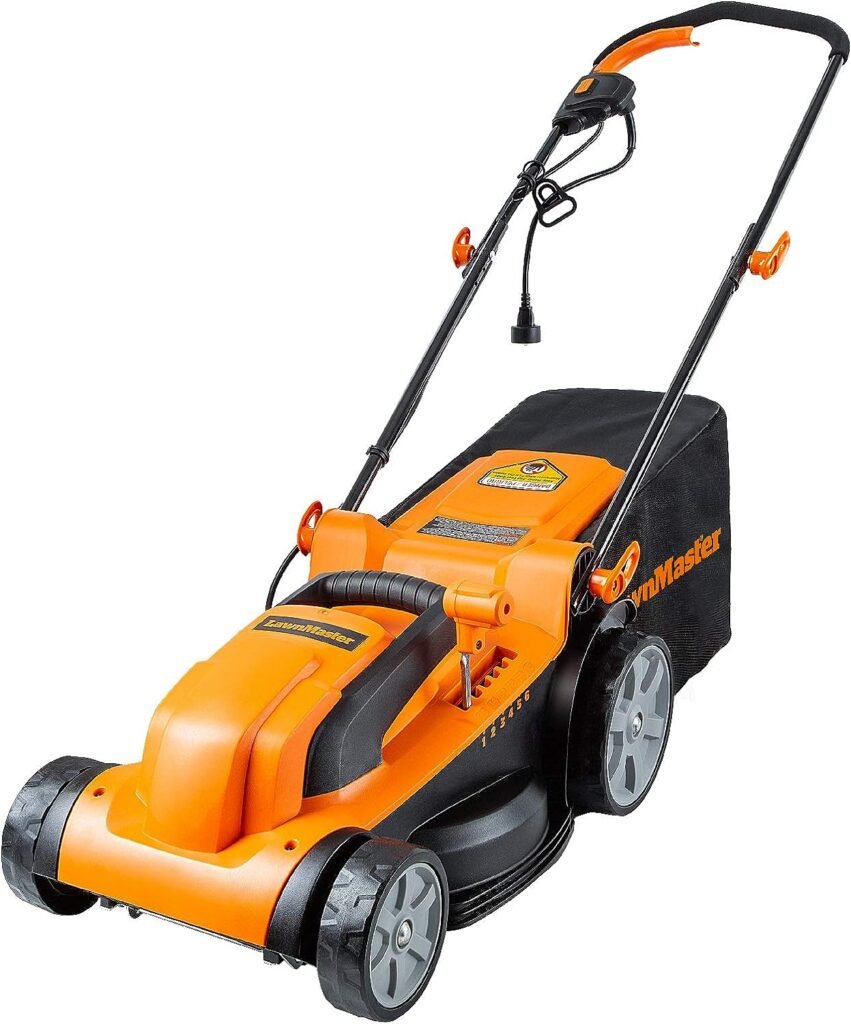 LawnMaster MEB1114K Electric Corded Lawn Mower 15-Inch 11AMP