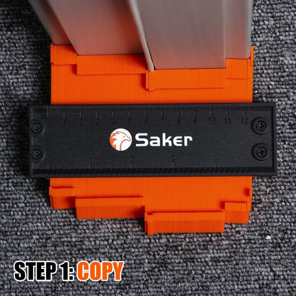 Saker Mini Chainsaw(SAKER MINI CHAINSAW + 2 BATTERIES)+Saker Contour Gauge (5 Inch Christmas Packaging) Profile Tool