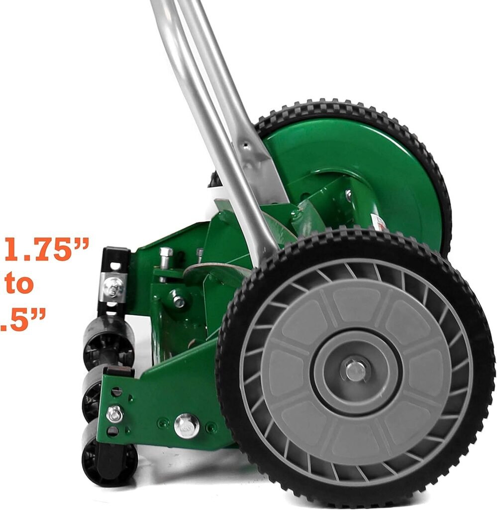 Scotts Outdoor Power Tools 304-14S 14-Inch 5-Blade Push Reel Lawn Mower, Green