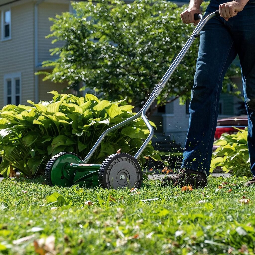 Scotts Outdoor Power Tools 304-14S 14-Inch 5-Blade Push Reel Lawn Mower, Green