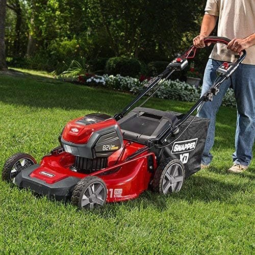Snapper XD 82V MAX Electric Cordless 21-Inch Self-Propelled Lawnmower Kit with (2) 2.0 Batteries  (1) Rapid Charger, 1687914, SXD21SPWM82K (Renewed)