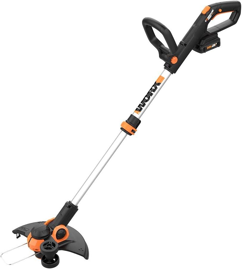 Worx String Trimmer Cordless 3.0 20V PowerShare 12 Edger  Weed Trimmer (2 Batteries  Charger Included) WG163