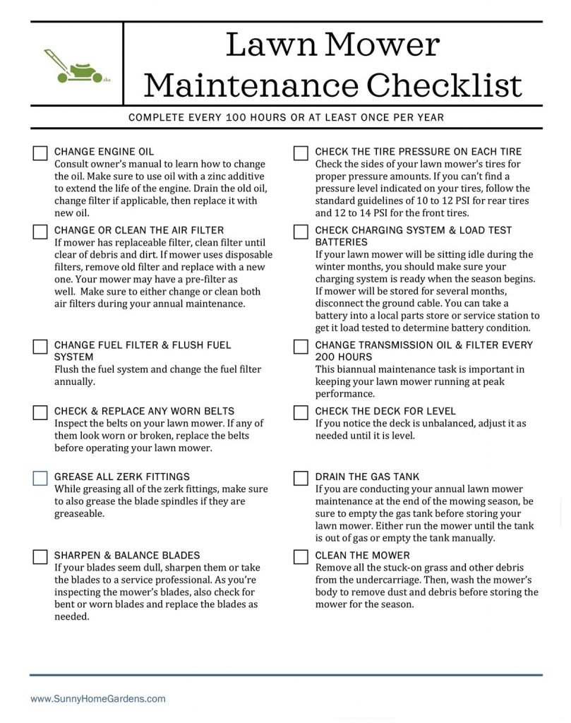 Winter Lawn Mower Maintenance Tips